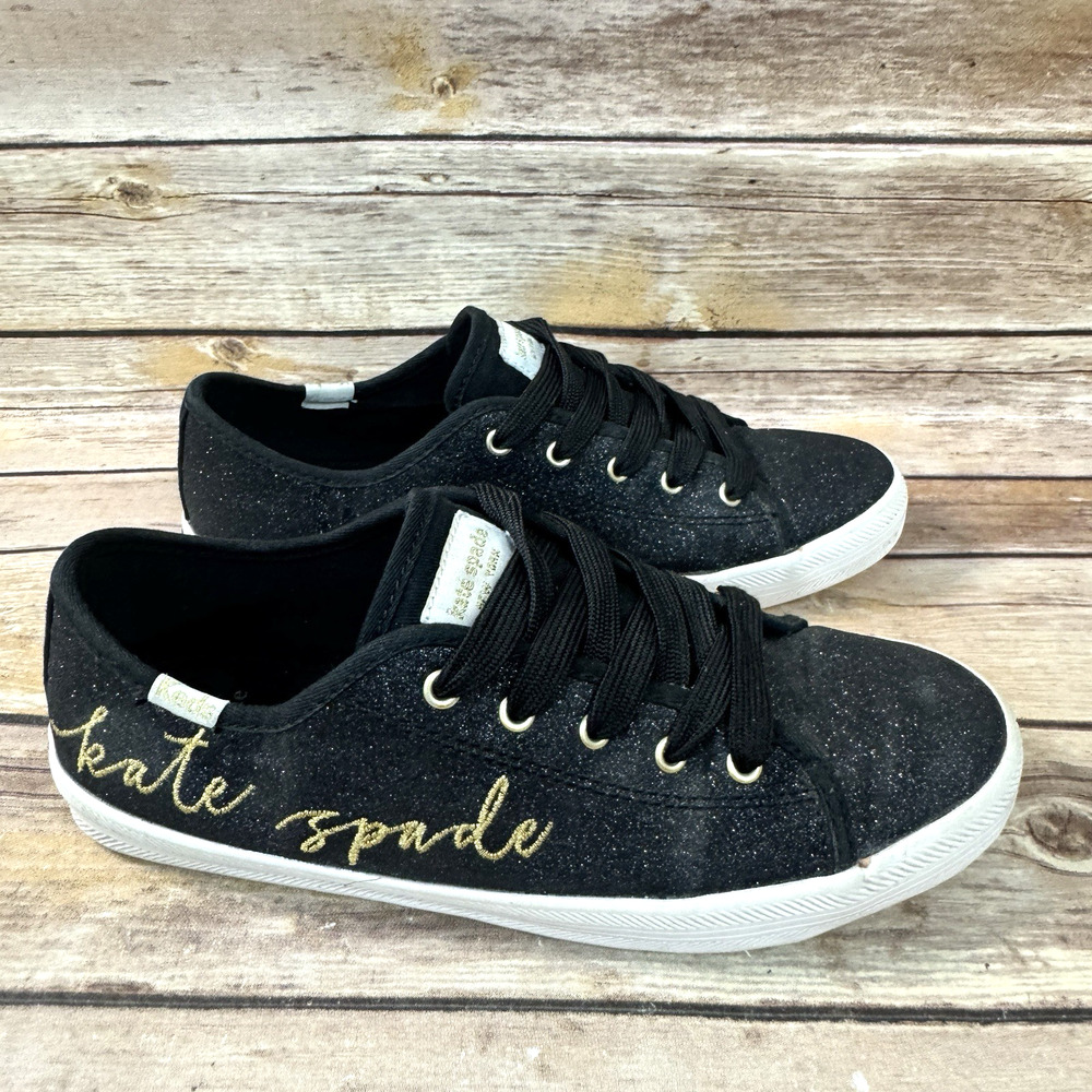 Kate Spade Girls Keds Champion Glitter Celebrations Lace Up Tennis Shoes 4M - Picture 2 of 8